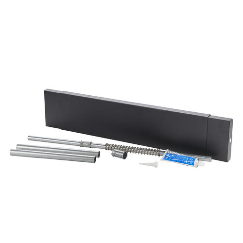 This is a spring-loaded, telescopic, 3-piece steel guard that is placed at the top of the fireplace opening to prevent smoke from rolling out of the top of the fireplace opening.